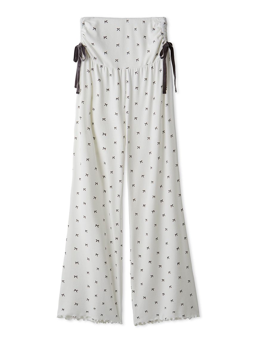 HALLOWEEN】針抜きリボン柄ロングパンツ(ロングパンツ)｜ルーム