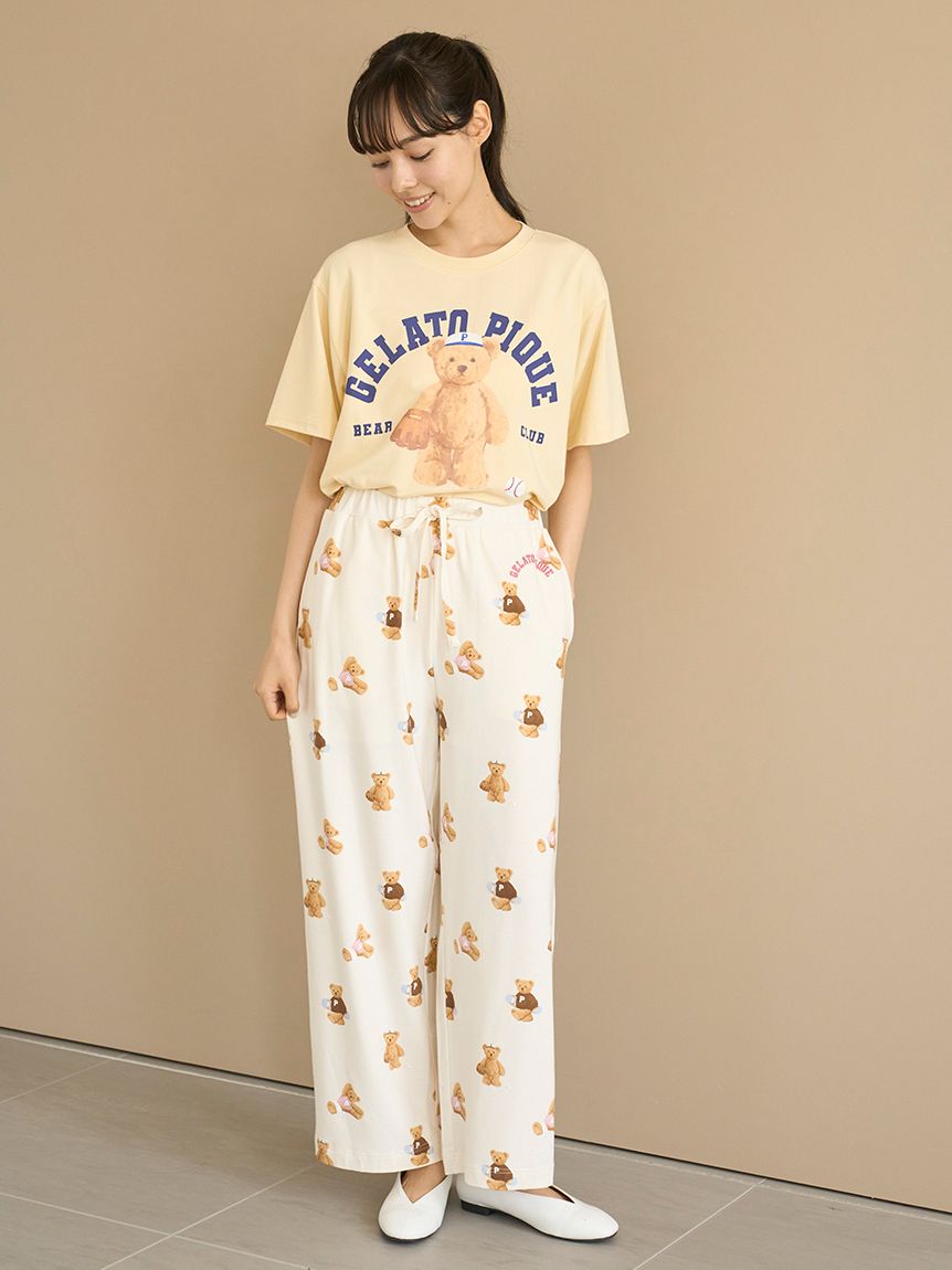 【HOLIDAY】ベア柄　プルオーバー　ロングパンツ　ジェラートピケ　くま ジェラートピケ キッズアンドベイビー キッズ 販路限定商品