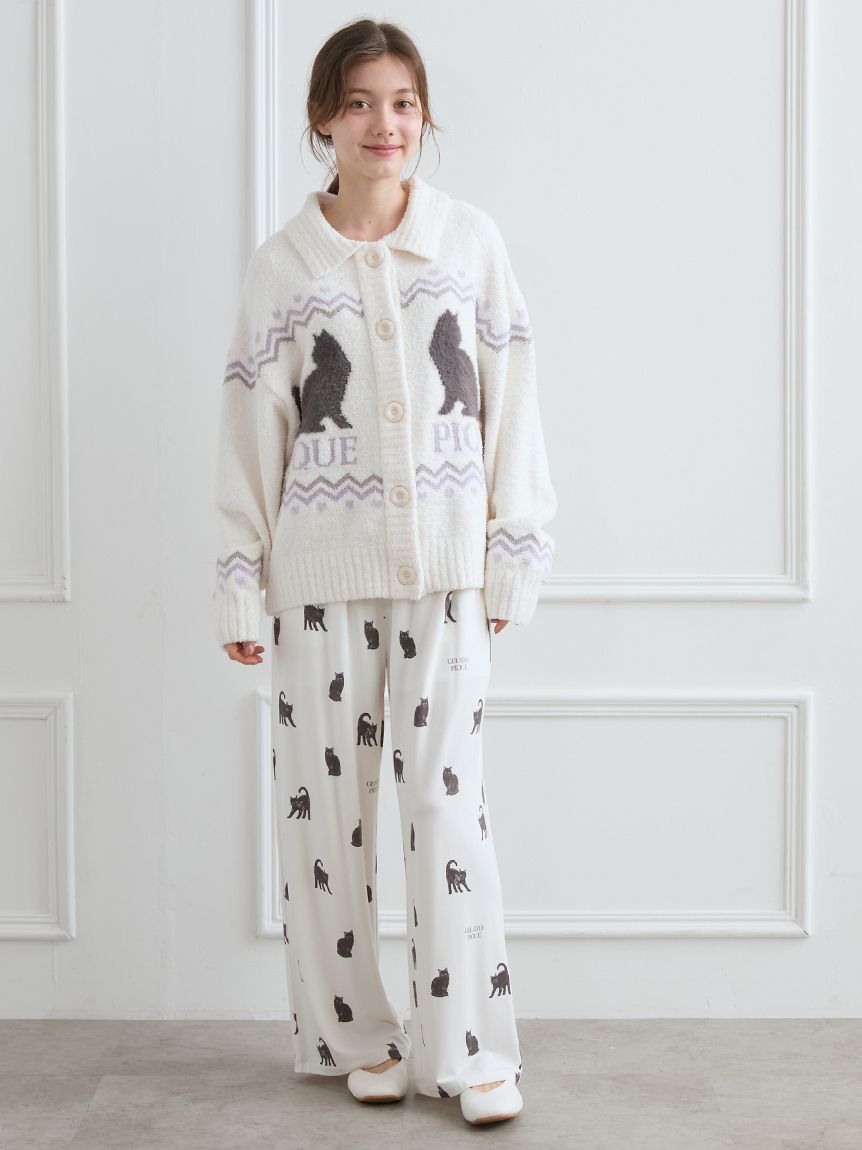 ジェラートピケ　ロングパンツ ショールカーディガン　2点セット　新品 ラッピング済み】ベーシックジェラートカーディガン＆ロング