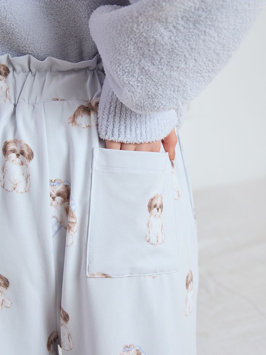 シーズー柄ショートパンツ(ショートパンツ)｜ルームウェア・パジャマ