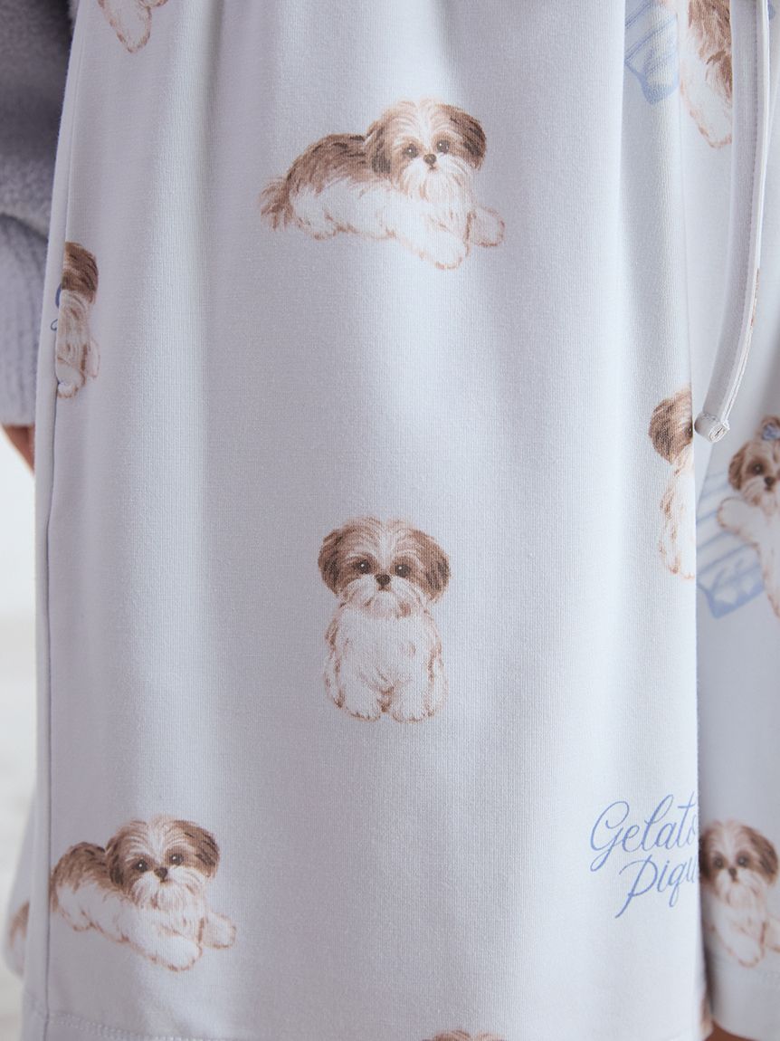 シーズー柄ショートパンツ(ショートパンツ)｜ルームウェア
