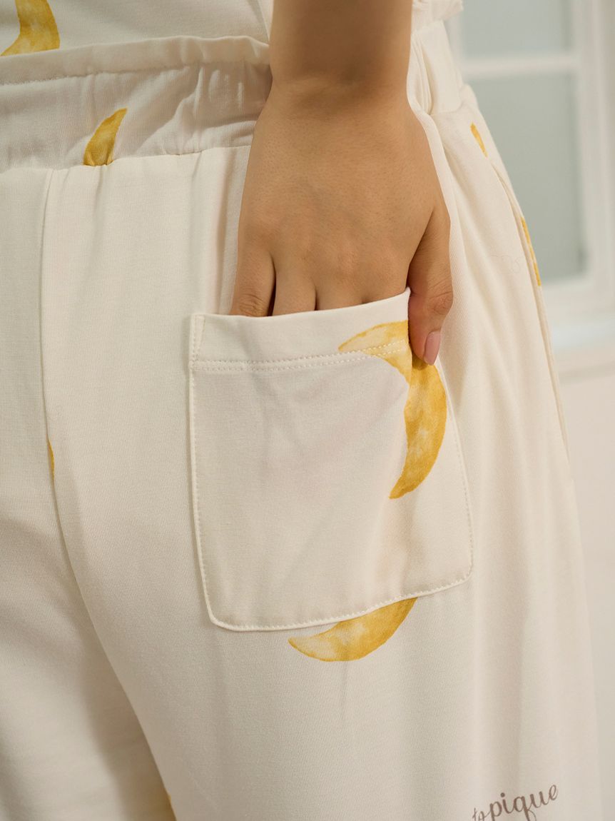 モチーフ3柄ロングパンツ(ロングパンツ)｜ルームウェア・パジャマ通販