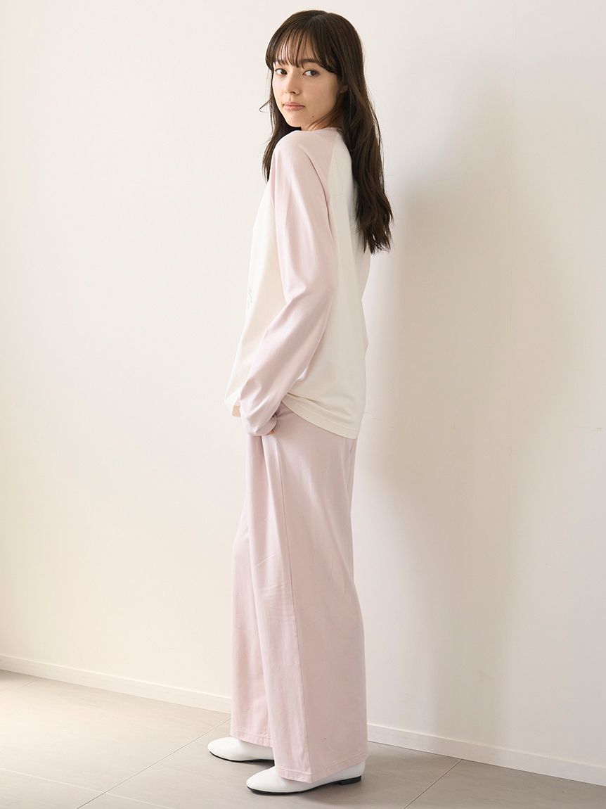 ワンポイントロングパンツ(ロングパンツ)｜ルームウェア