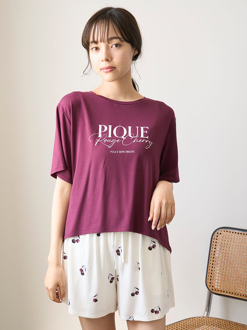 接触冷感】チェリー柄ショートパンツ(ショートパンツ)｜ルーム