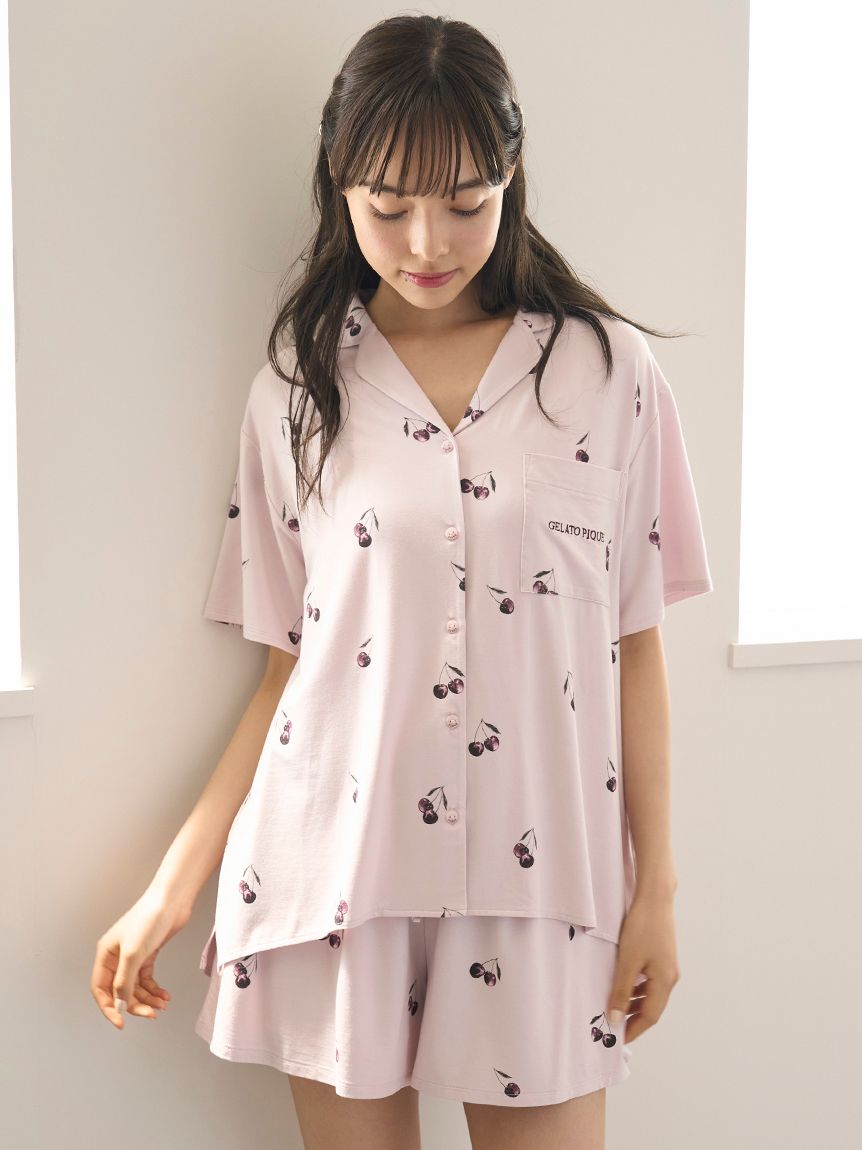 接触冷感】チェリー柄ショートパンツ(ショートパンツ)｜ルーム