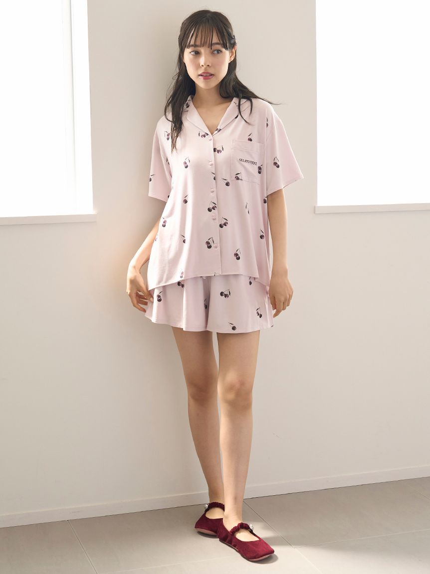 接触冷感】チェリー柄ショートパンツ(ショートパンツ)｜ルーム