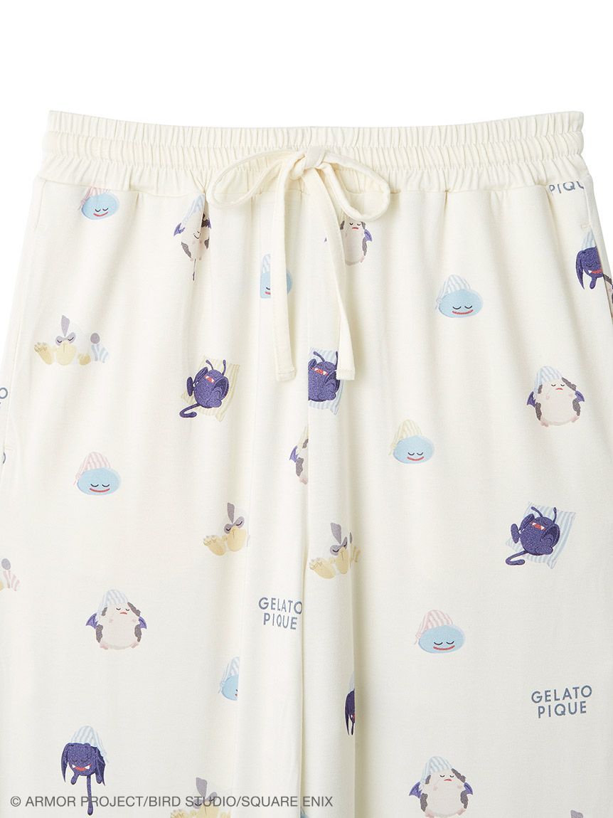 ジェラピケドラクエ⭐︎モンスター総柄ロングパンツCRM/F ドラゴンクエスト】【レディース】アソートモンスター総柄ロング