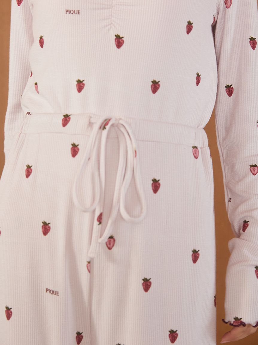 ストロベリー柄ロングパンツ(ロングパンツ)｜ルームウェア・パジャマ