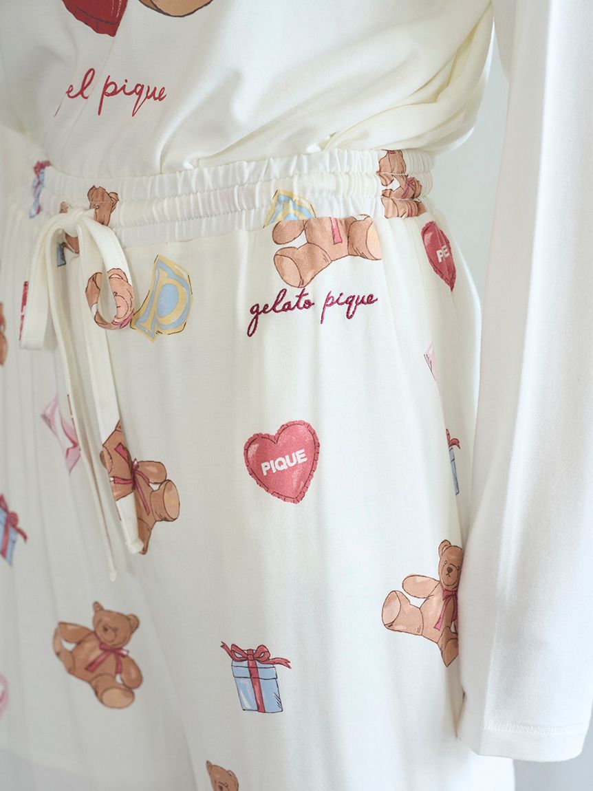 フェイバリット総柄ロングパンツ(ロングパンツ)｜ルームウェア