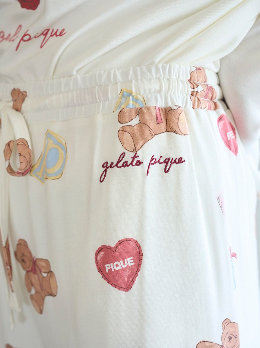 フェイバリット総柄ロングパンツ(ロングパンツ)｜ルームウェア