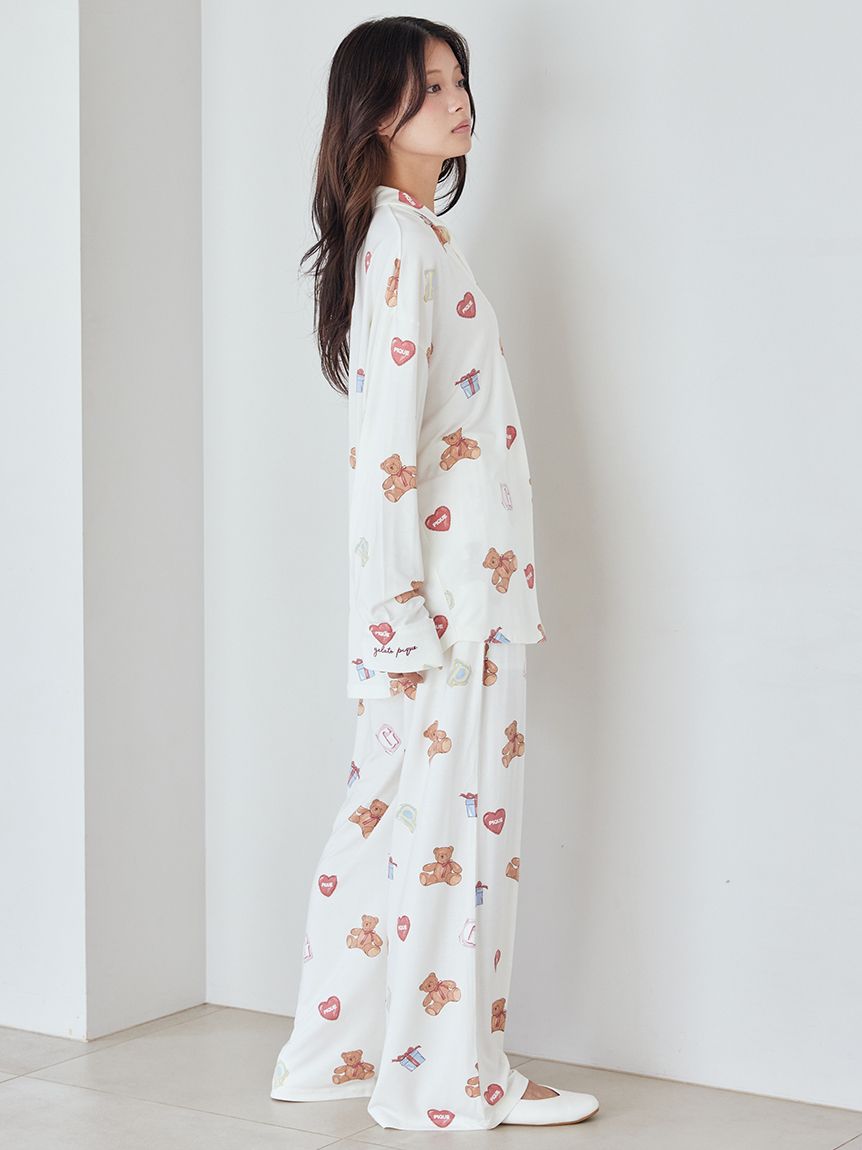 フェイバリット総柄ロングパンツ(ロングパンツ)｜ルームウェア