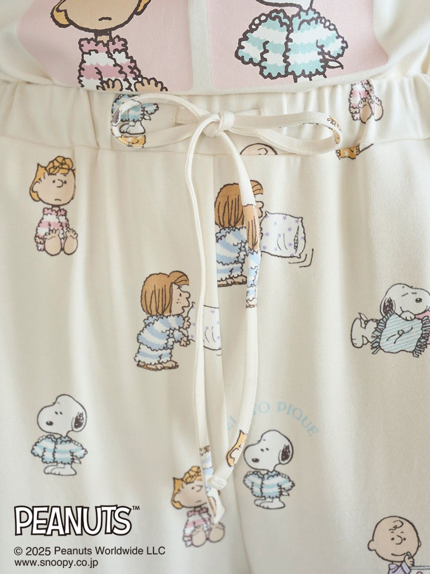 PEANUTS】オリジナルアート 総柄ロングパンツ(ロングパンツ)｜ルーム