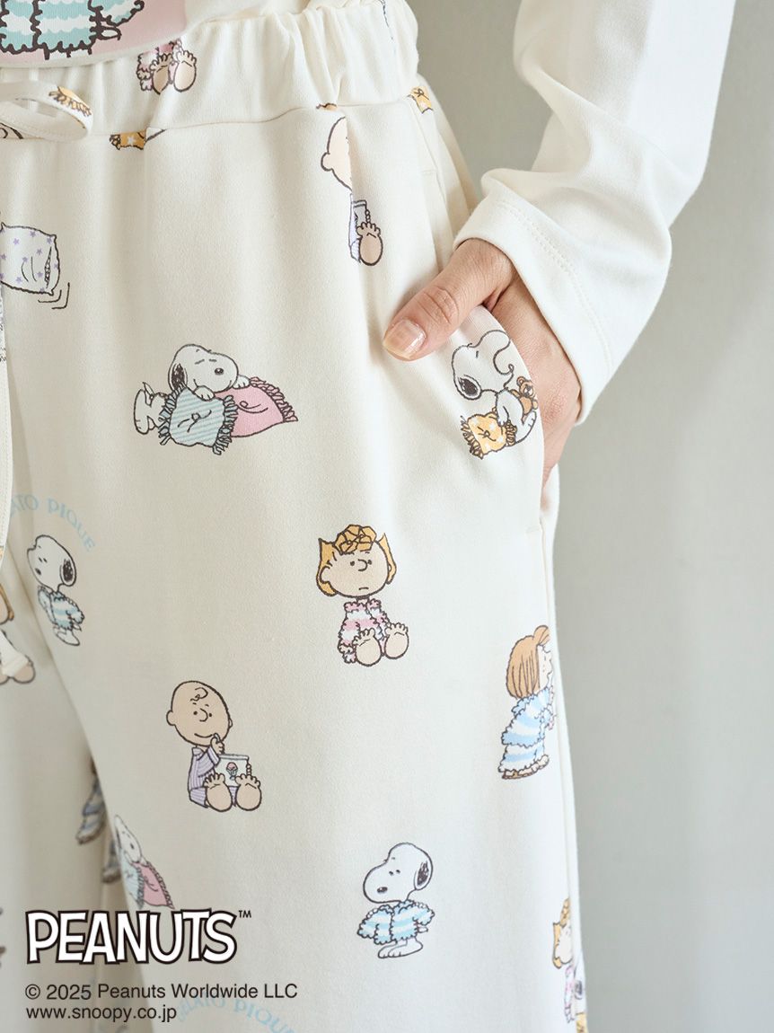 PEANUTS】オリジナルアート 総柄ロングパンツ(ロングパンツ