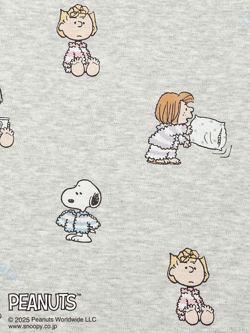 【新品・未開封】総柄ロングパンツ　ホワイト　ジェラートピケ×スヌーピー PEANUTS】オリジナルアート 総柄ロングパンツ(ロングパンツ