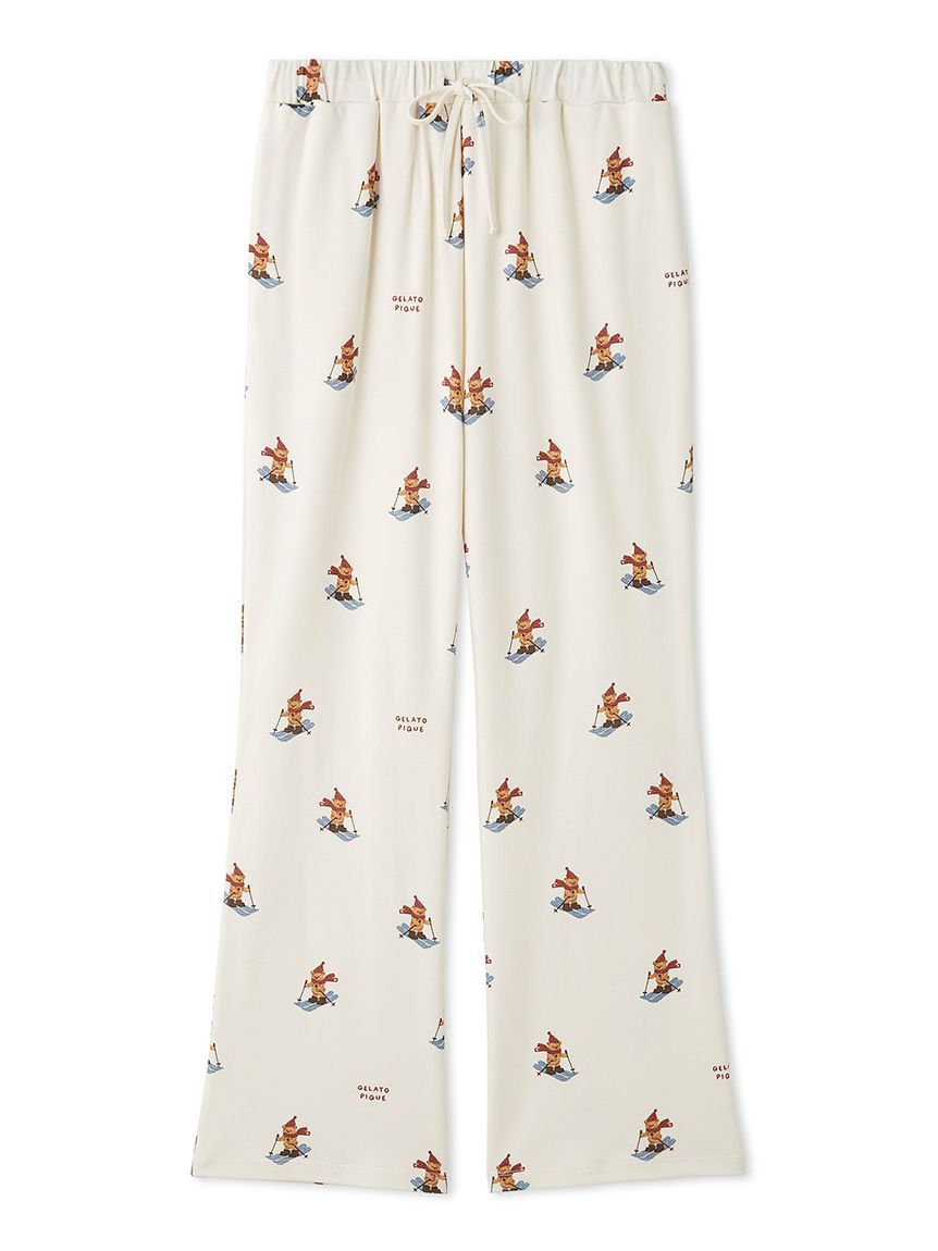 HOLIDAY】スキーベア柄ロングパンツ(ロングパンツ)｜ルームウェア