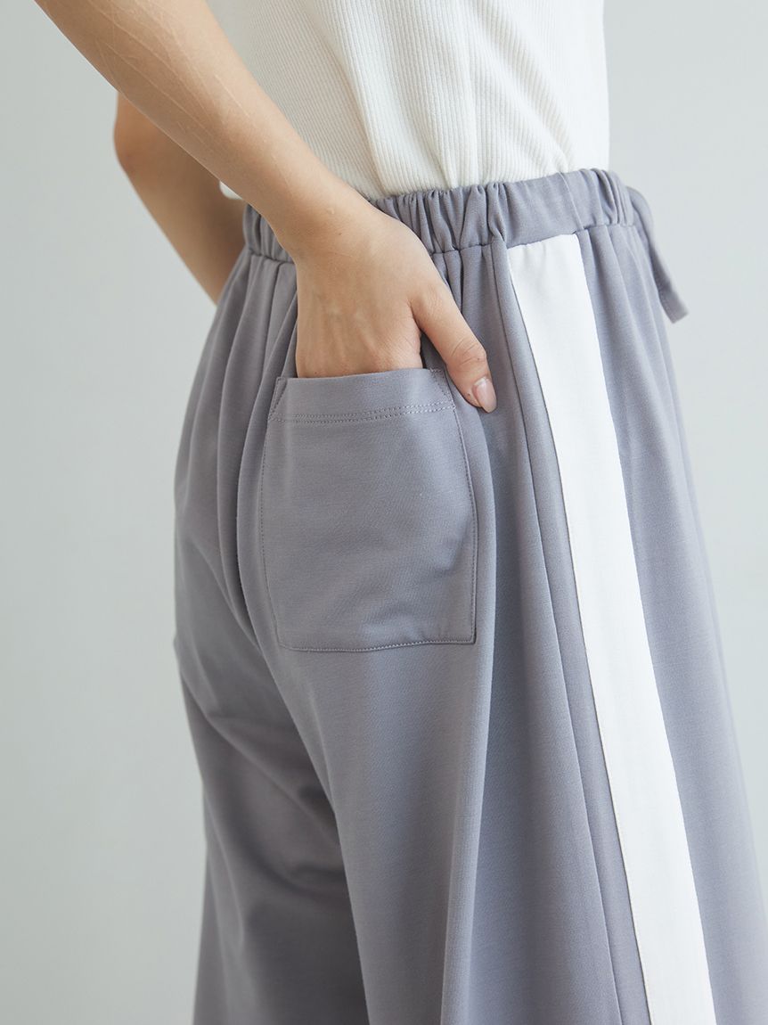 インレイロゴラインロングパンツ(ロングパンツ)｜ルームウェア