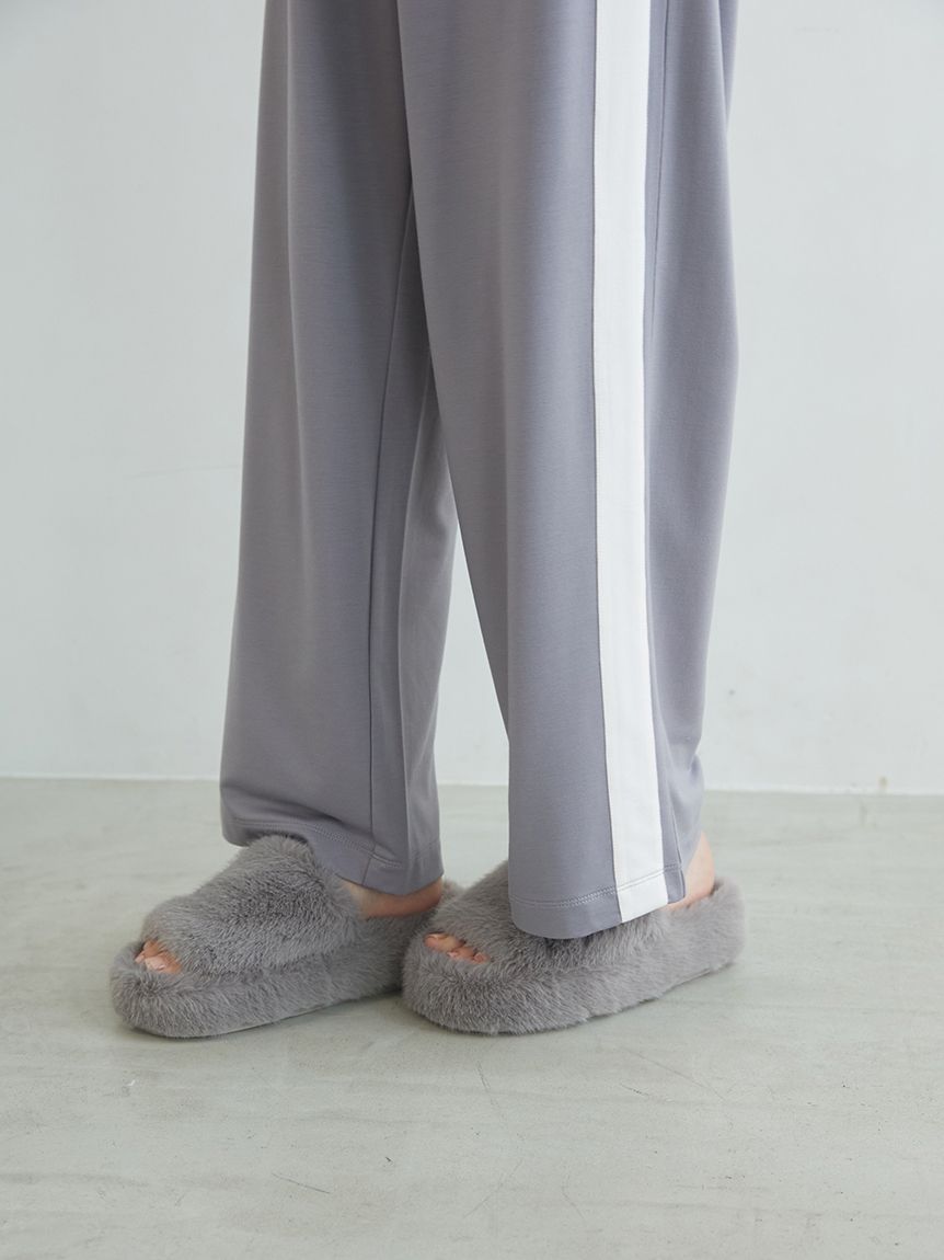 インレイロゴラインロングパンツ(ロングパンツ)｜ルームウェア