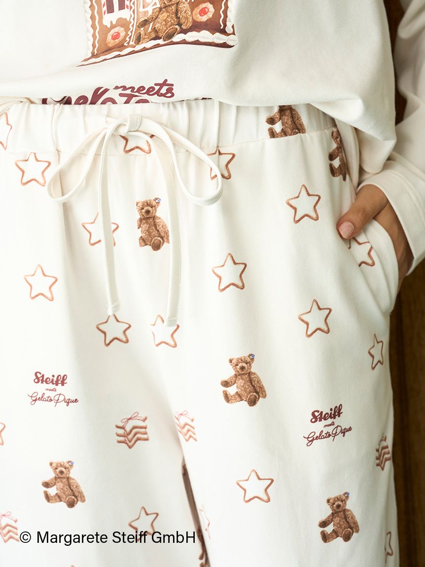 Steiff】総柄ロングパンツ(ロングパンツ)｜ルームウェア・パジャマ通販