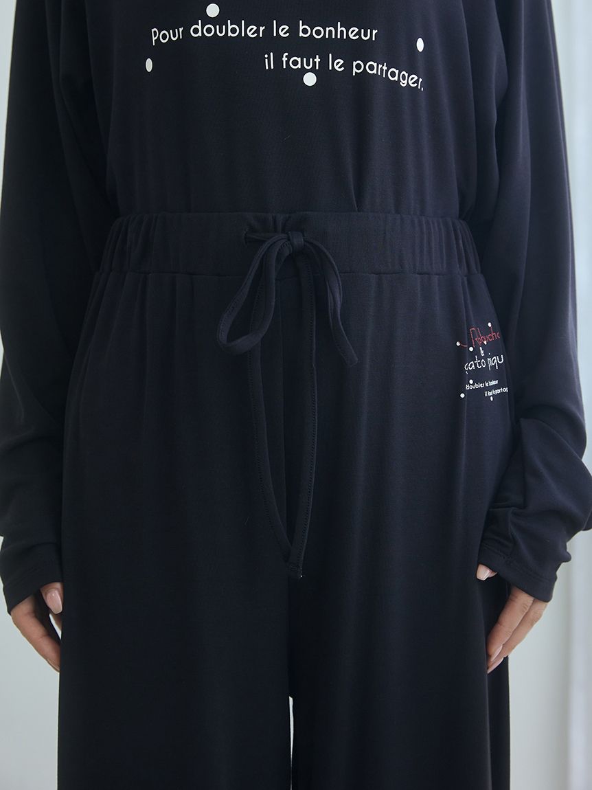 JOEL ROBUCHON】ドットワンポイントロングパンツ(ロングパンツ