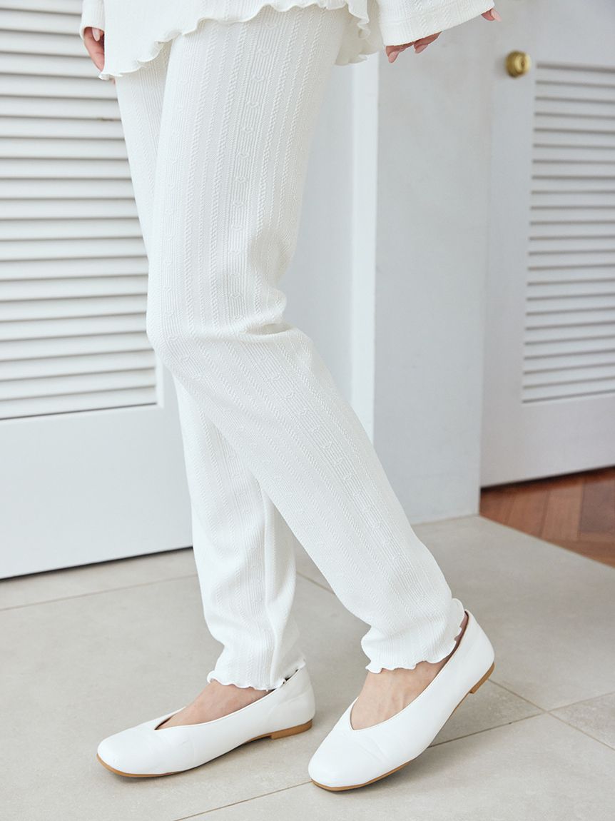 ハートふくれジャガードスカート付きレギンス(レギンス)｜ルームウェア