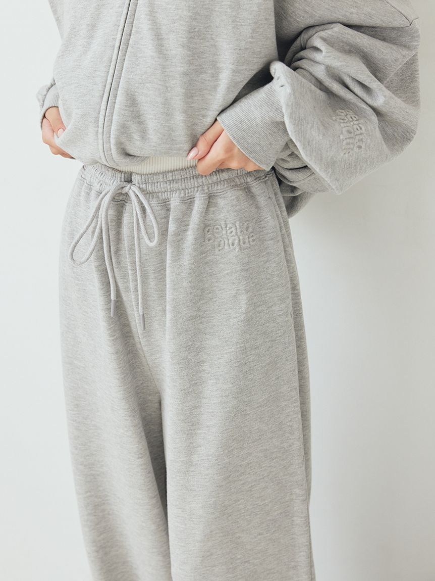 ジェラートピケ　裏毛パーカ＆裏毛ロングパンツ　スウェット　上下セット 裏毛パーカ(パーカ)｜ルームウェア・パジャマ通販のgelatopique