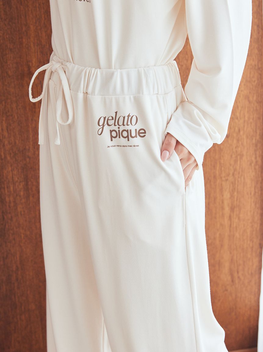 【新品、タグ付き】ジェラートピケ　レーヨンプルオーバー　レーヨンロングパンツ gelato pique｜レーヨンロゴロングパンツ | Rakuten Fashion(楽天
