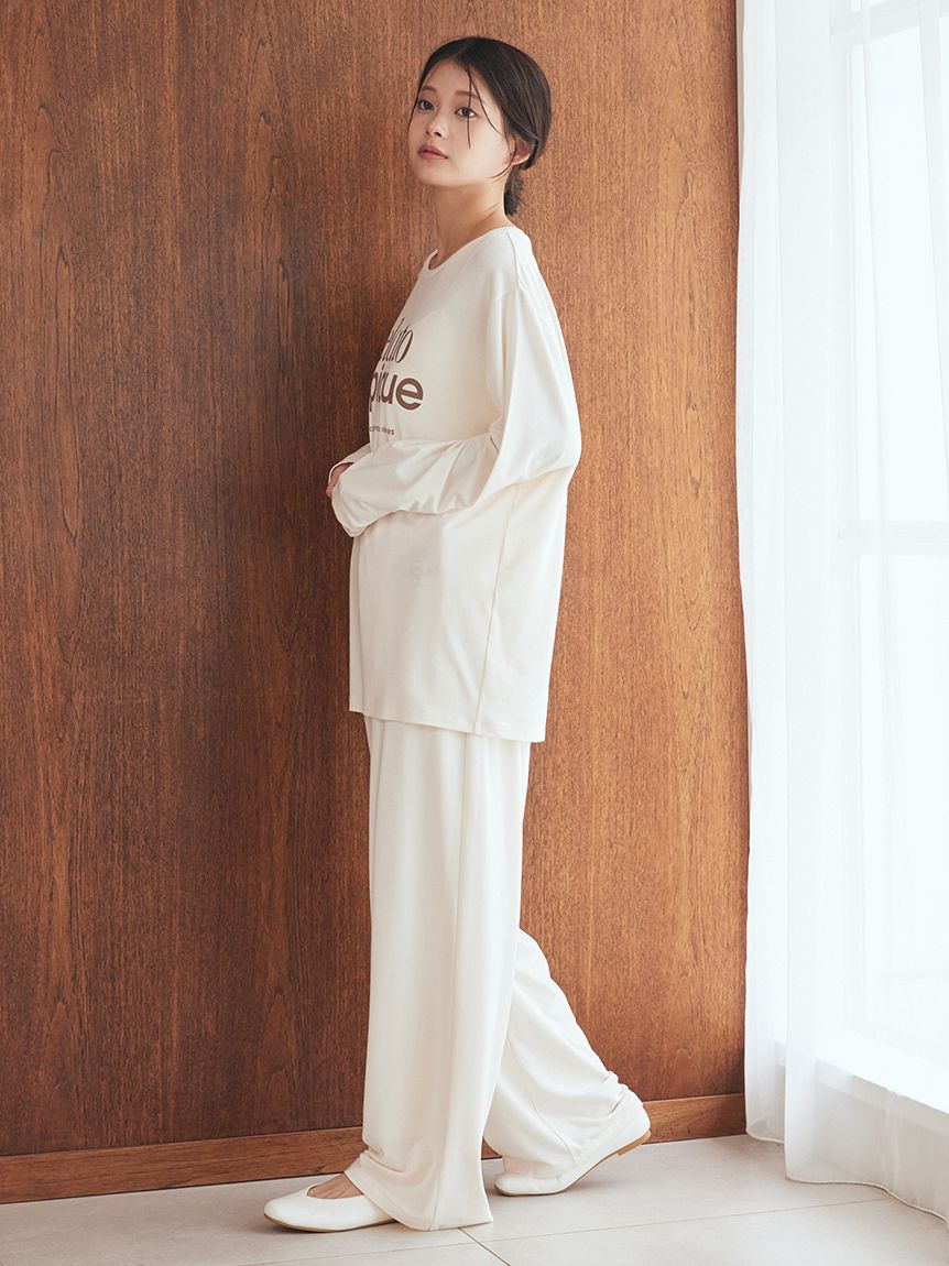 レーヨンロゴロングパンツ(ロングパンツ)｜ルームウェア