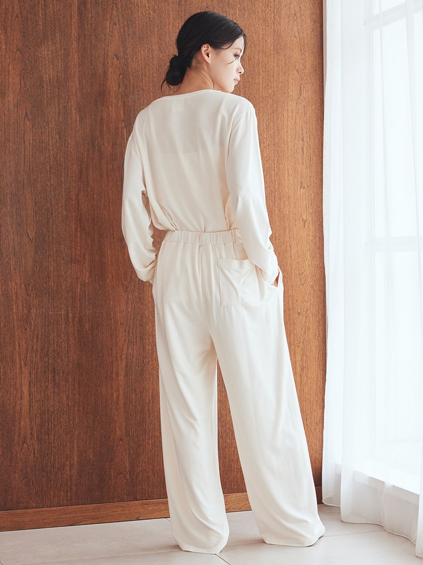 レーヨンロゴロングパンツ(ロングパンツ)｜ルームウェア・パジャマ通販