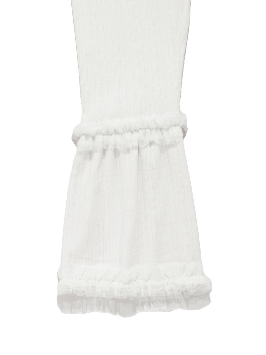 針抜きフリルレギンス(レギンス)｜ルームウェア・パジャマ通販の