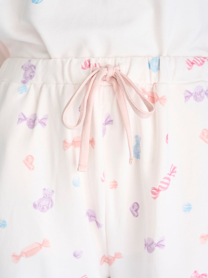 キャンディ柄ロングパンツ(ロングパンツ)｜ルームウェア・パジャマ通販