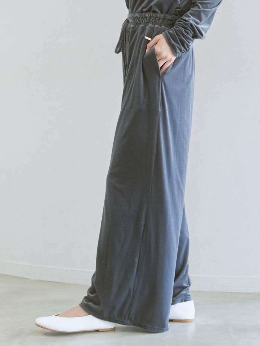 ベロアロングパンツ(ロングパンツ)｜ルームウェア・パジャマ通販の