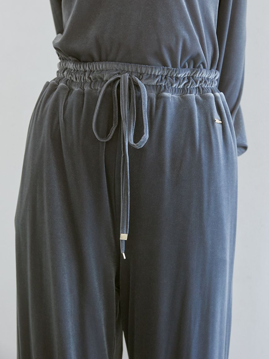 ベロアロングパンツ(ロングパンツ)｜ルームウェア・パジャマ通販の