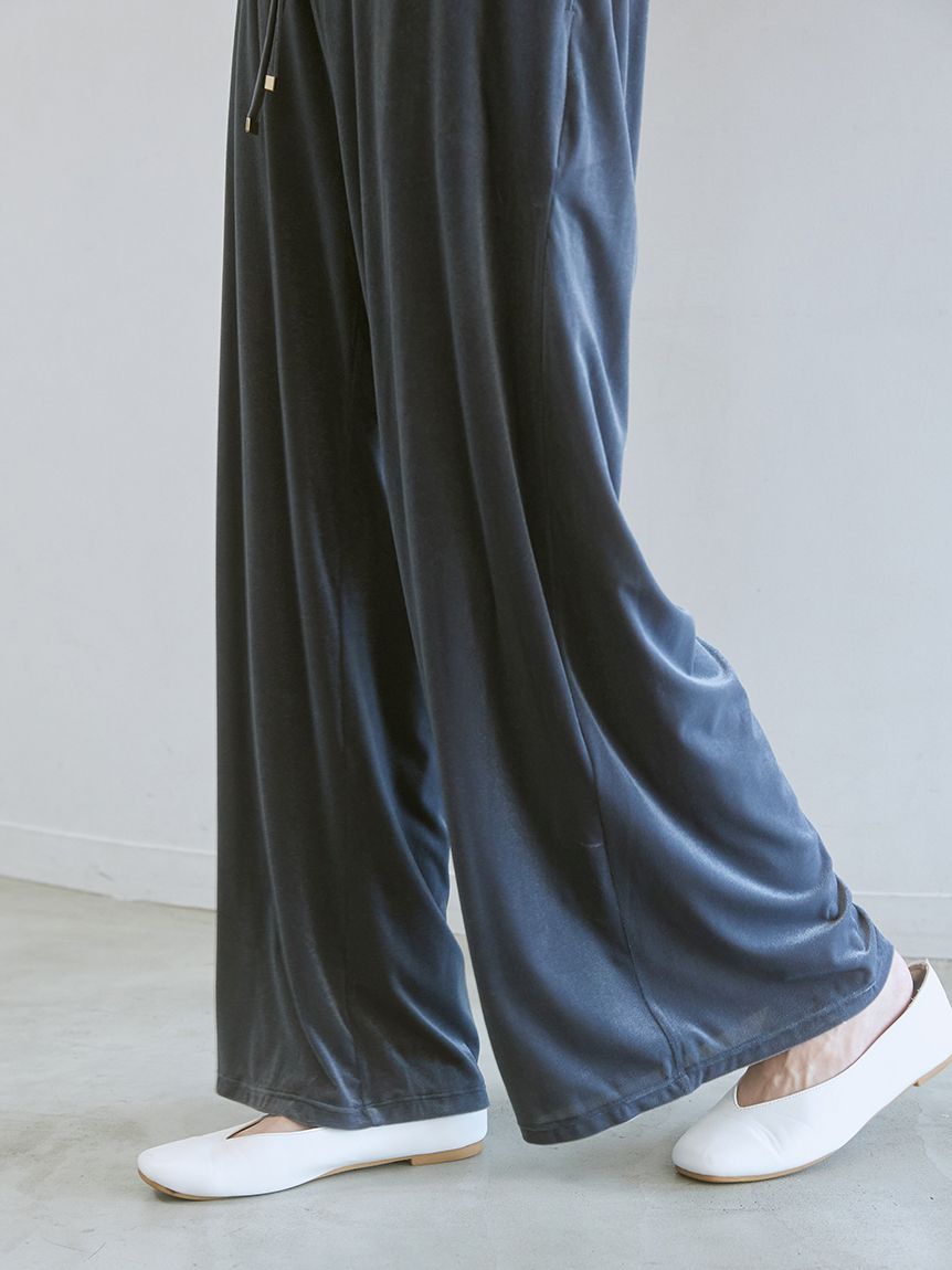 ベロアロングパンツ(ロングパンツ)｜ルームウェア・パジャマ通販の