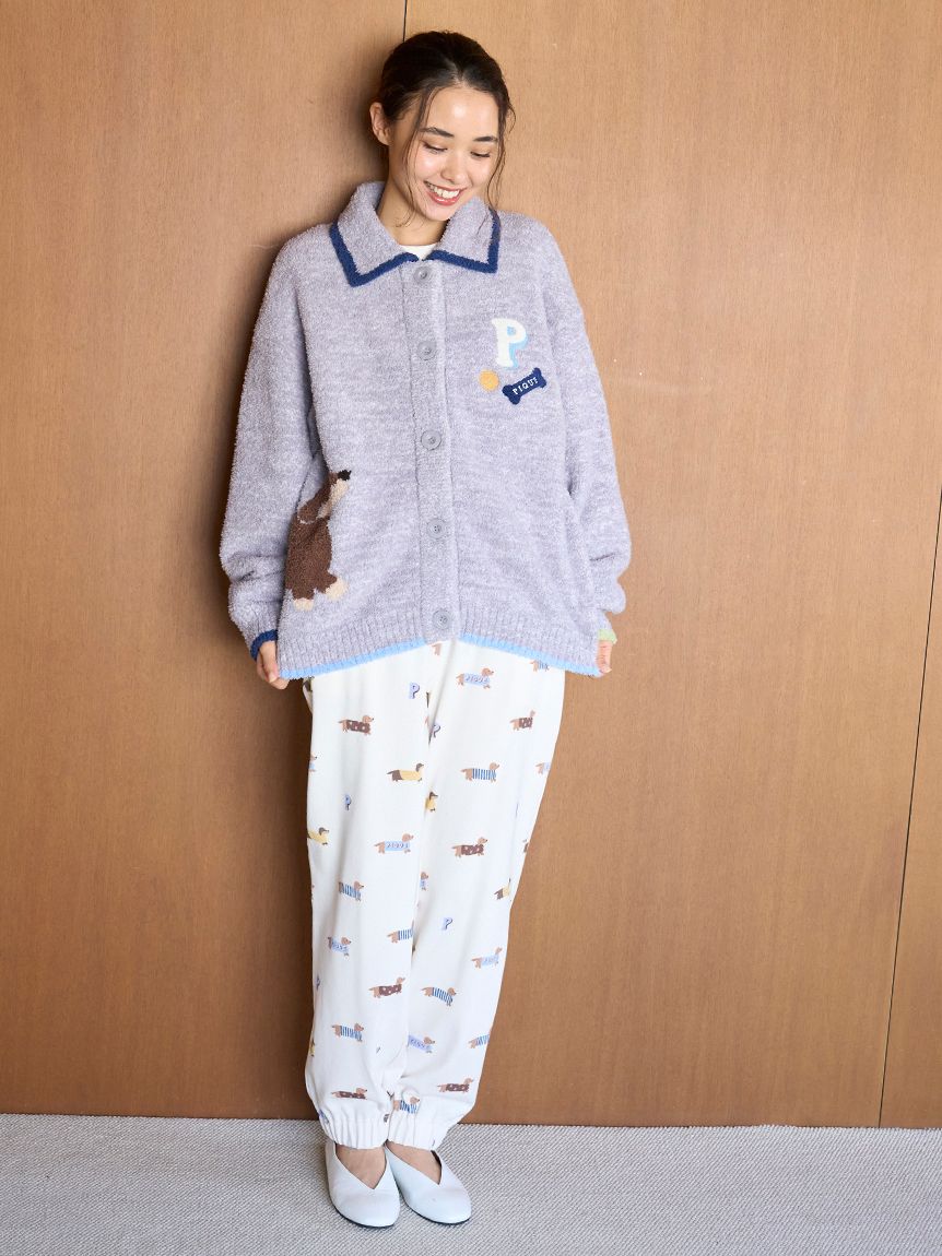 ダックスフンド柄ロングパンツ(ロングパンツ)｜ルームウェア・パジャマ