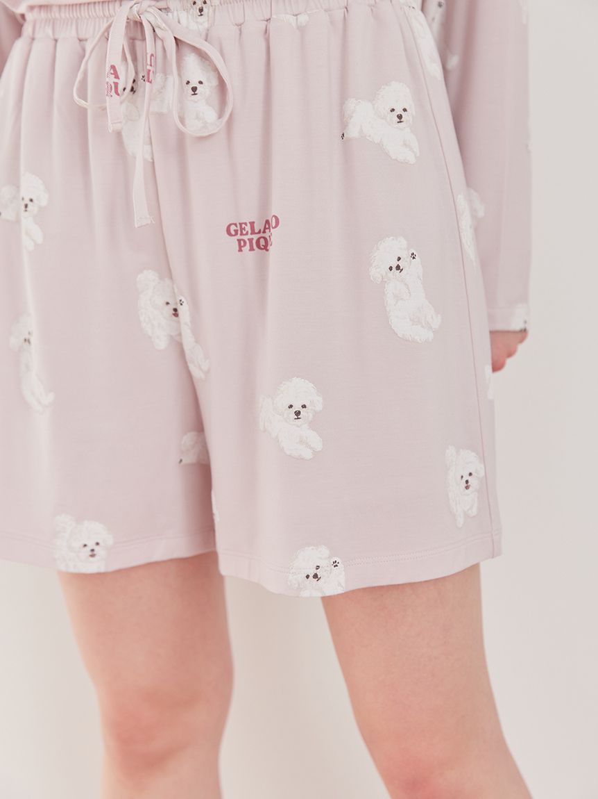 ドッグ柄ショートパンツ(ショートパンツ)｜ルームウェア・パジャマ通販