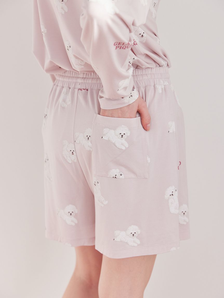 ドッグ柄ショートパンツ(ショートパンツ)｜ルームウェア・パジャマ通販