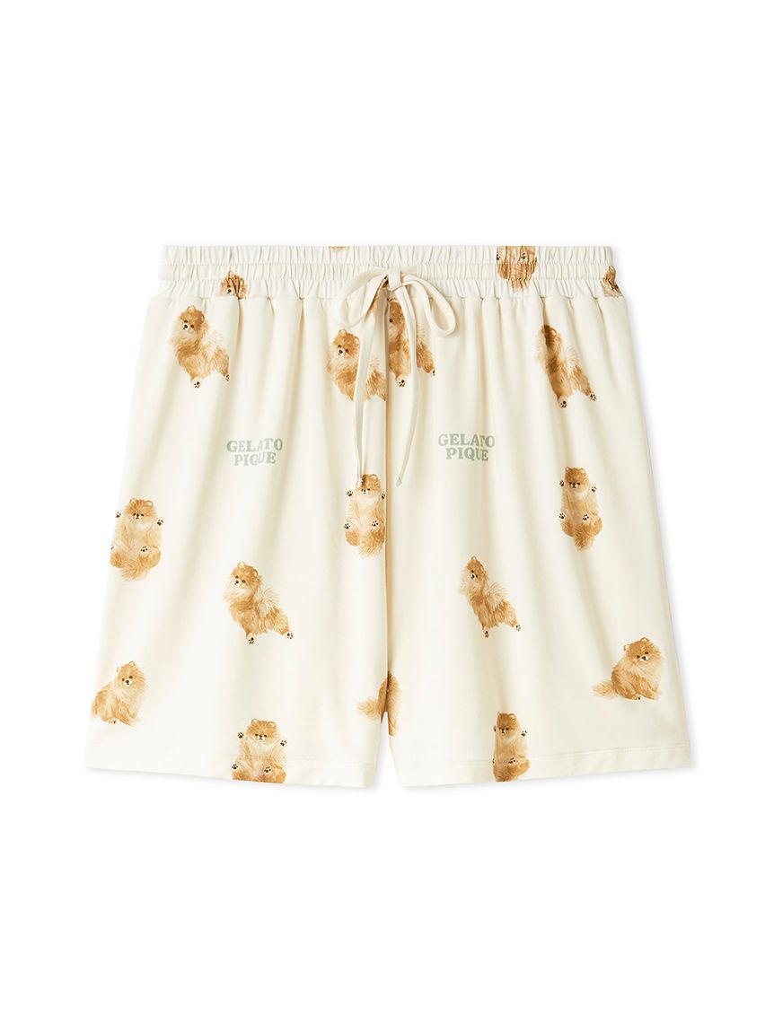 ドッグ柄ショートパンツ(ショートパンツ)｜ルームウェア・パジャマ通販