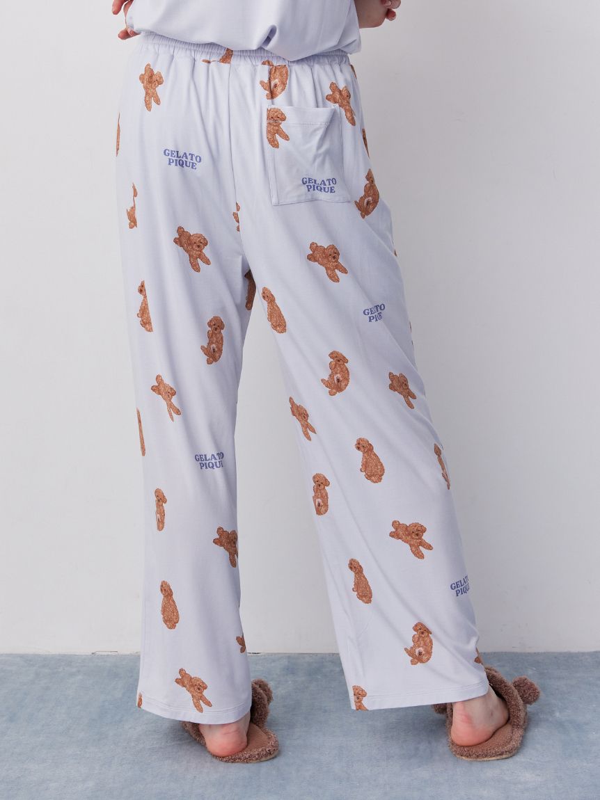 ドッグ柄ロングパンツ(ロングパンツ)｜ルームウェア・パジャマ通販の