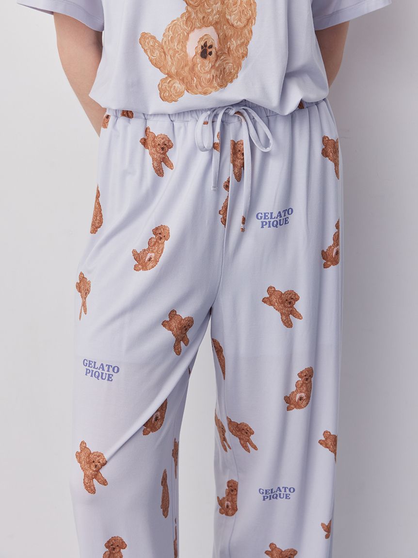 ドッグ柄ロングパンツ(ロングパンツ)｜ルームウェア・パジャマ通販の