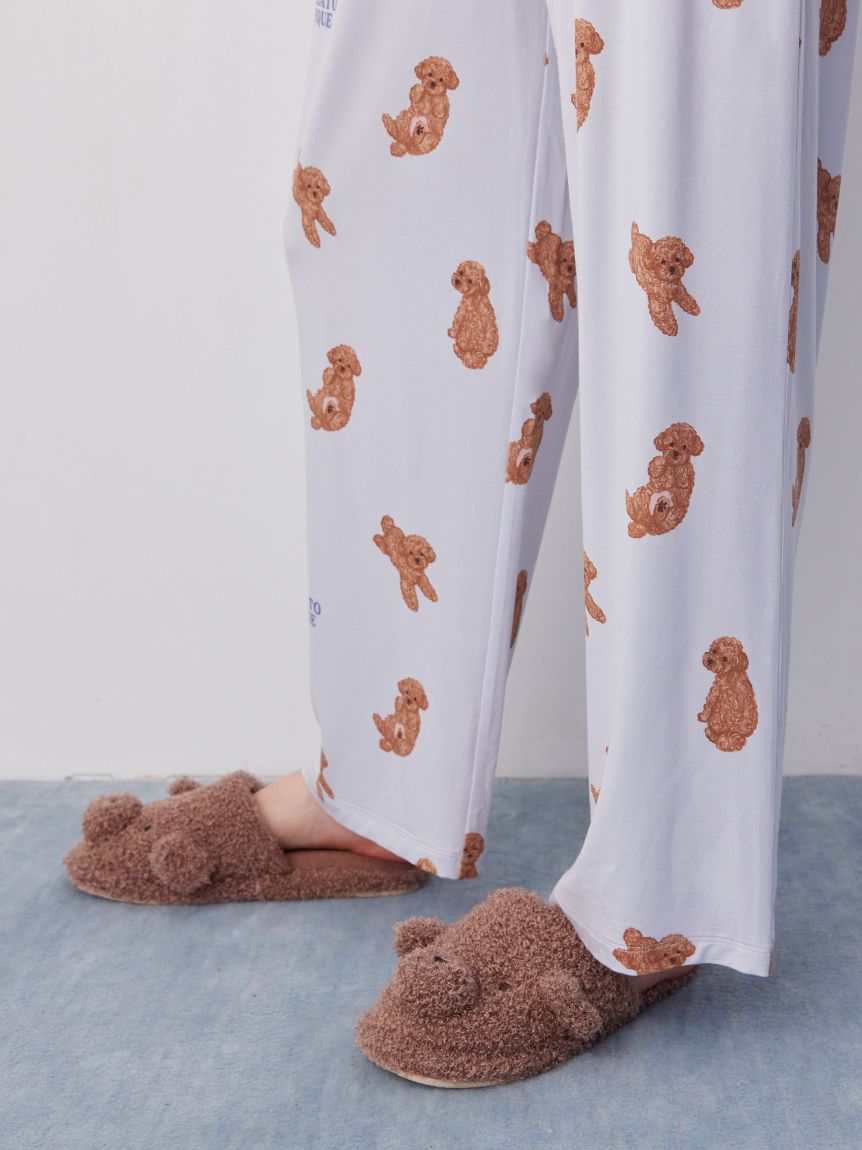 ドッグ柄ロングパンツ(ロングパンツ)｜ルームウェア・パジャマ通販の