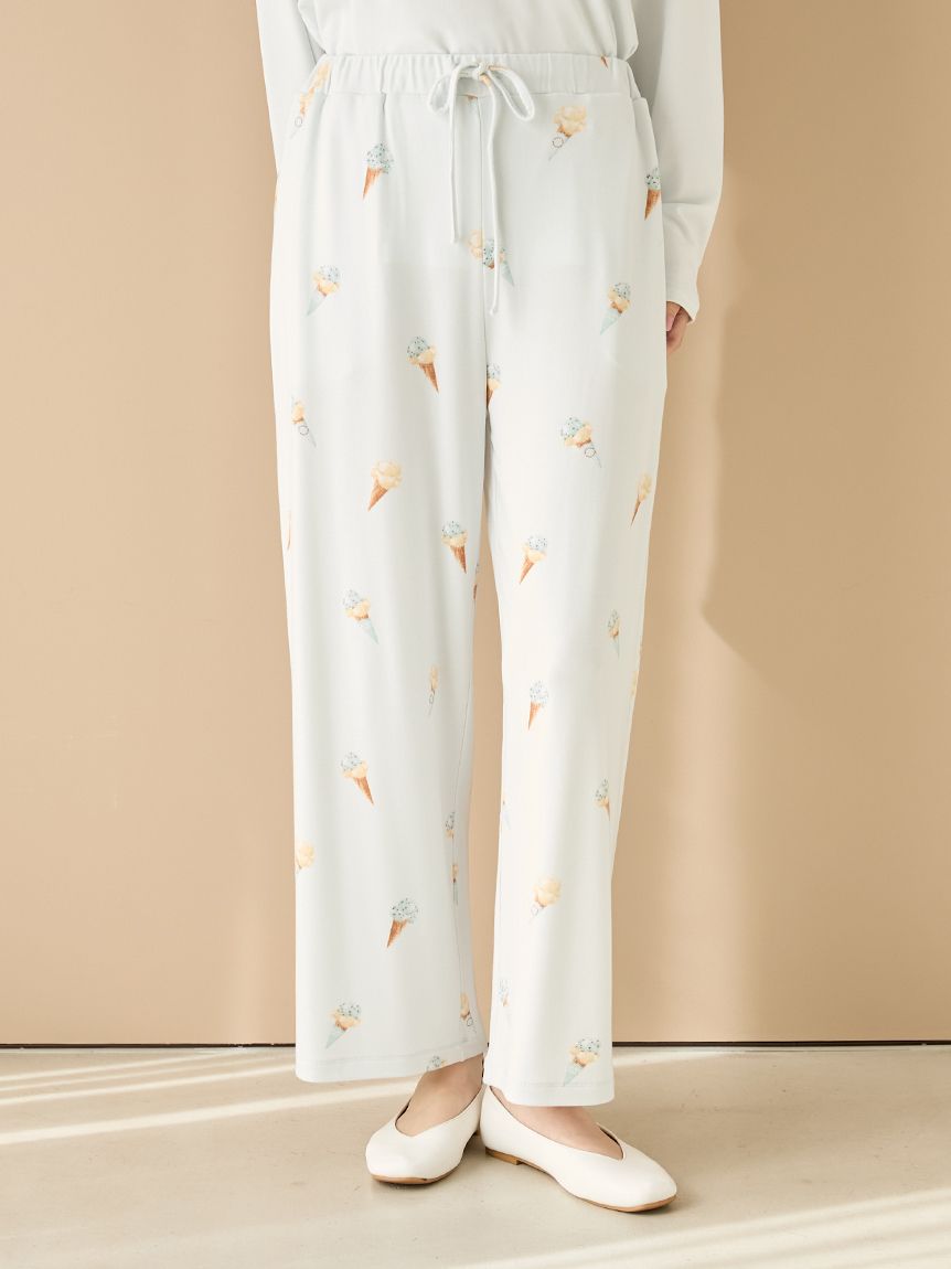 アイス柄ロングパンツ(ロングパンツ)｜ルームウェア・パジャマ通販の