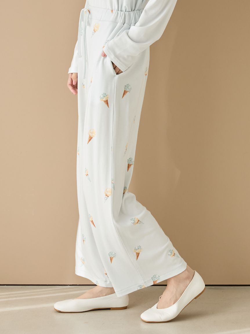 アイス柄ロングパンツ(ロングパンツ)｜ルームウェア・パジャマ通販の