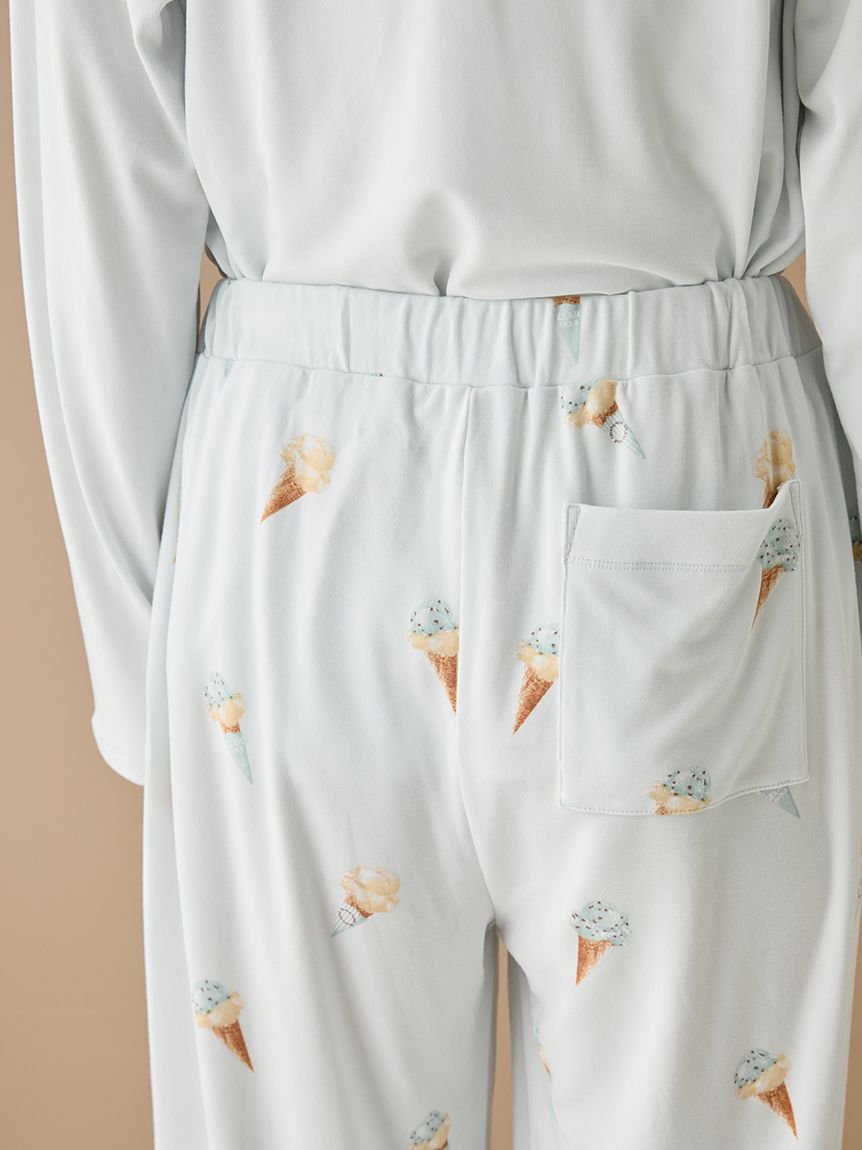 アイス柄ロングパンツ(ロングパンツ)｜ルームウェア・パジャマ通販の