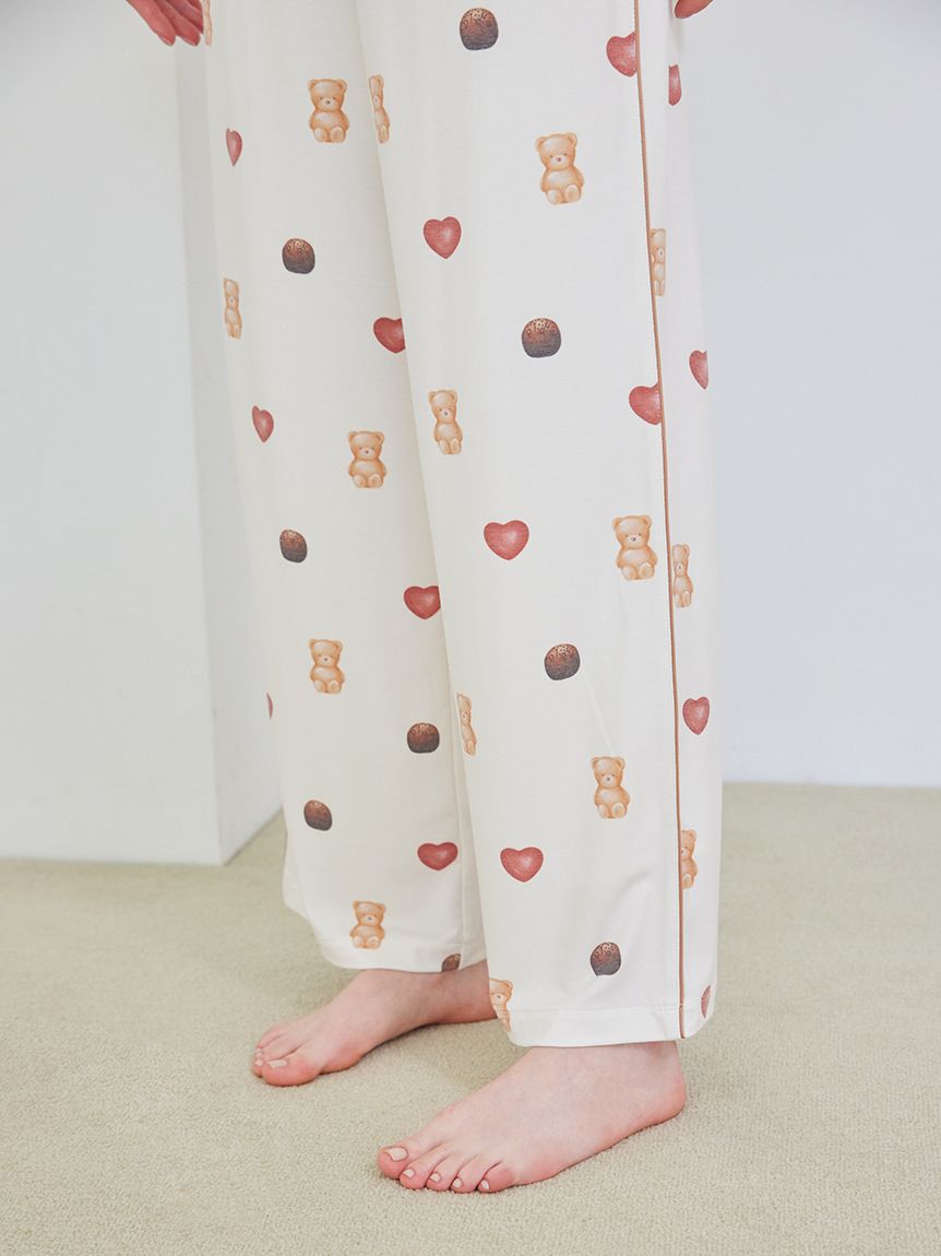 総柄ロングパンツ(ロングパンツ)｜ルームウェア・パジャマ通販の