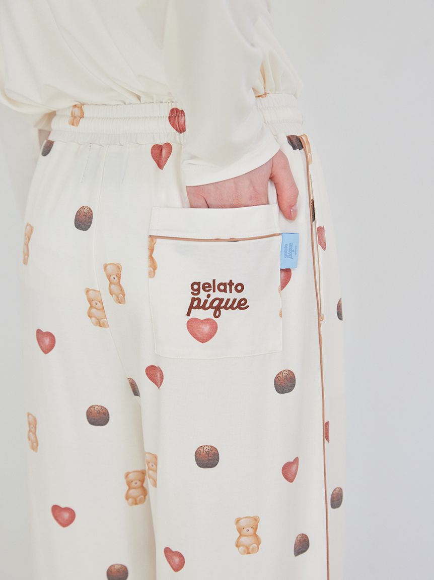 総柄ロングパンツ(ロングパンツ)｜ルームウェア・パジャマ通販の