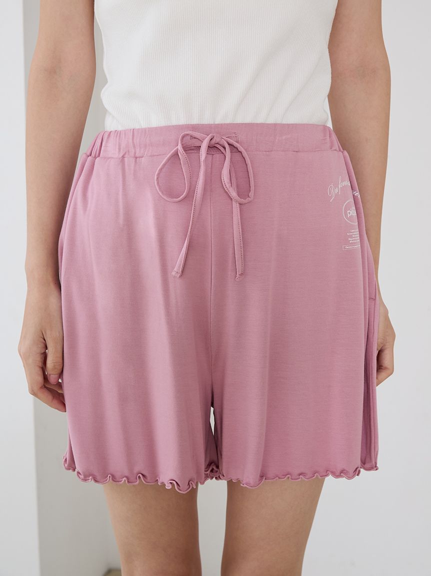 レーヨンロゴメローショートパンツ(ショートパンツ)｜ルームウェア