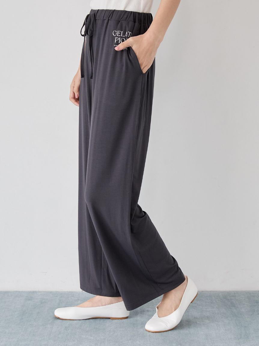 レーヨンロゴロングパンツ(ロングパンツ)｜ルームウェア・パジャマ通販