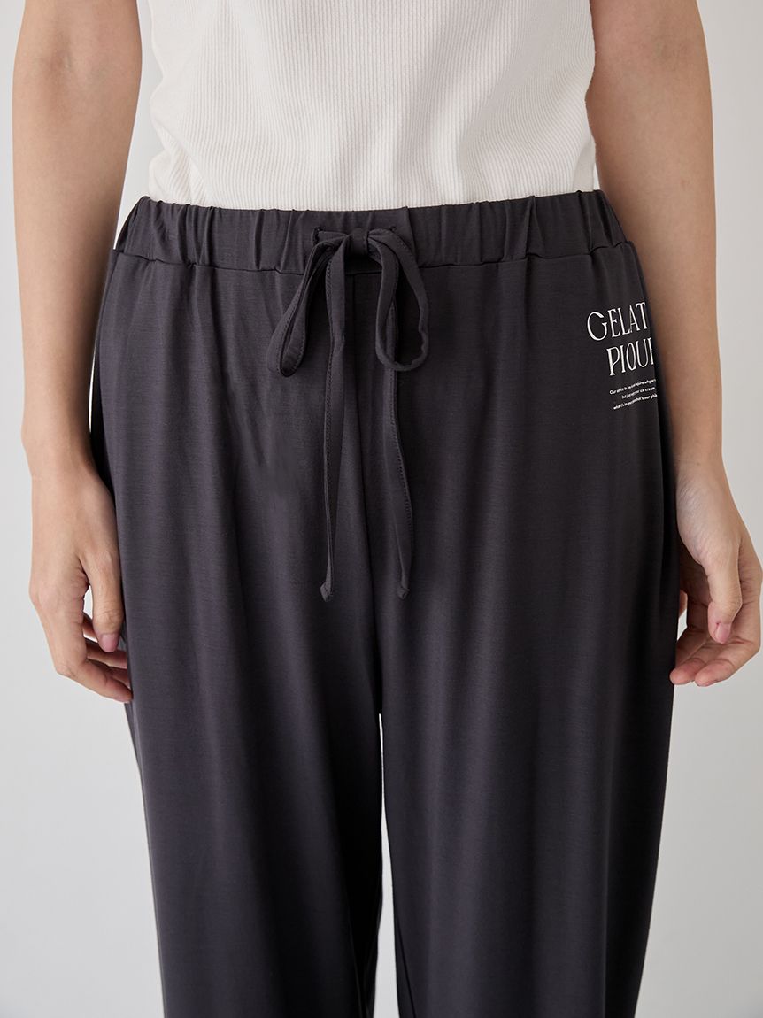 レーヨンロゴロングパンツ(ロングパンツ)｜ルームウェア・パジャマ通販