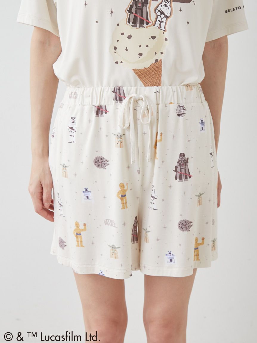 STAR WARS】【レディース】総柄ショートパンツ(ショートパンツ