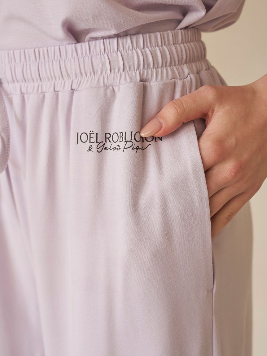 JOEL ROBUCHON】【持続冷感】ワンポイントプリントロングパンツ(ロング